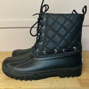 Sperry Top-Sider Quilted Waterproof Gosling Spring Duck Boot, women’s size 8